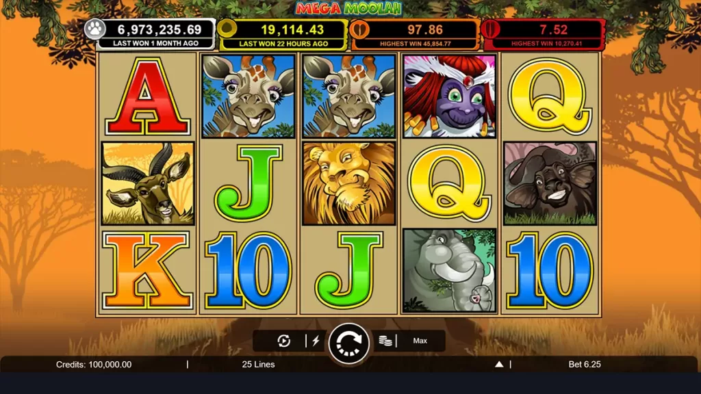 Mega Moolah online slot