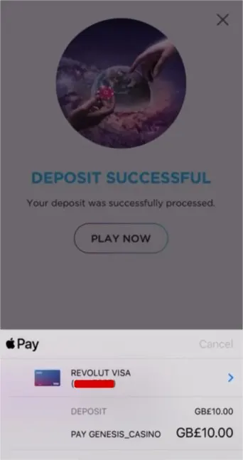 Apple Pay deposit screenshot 4