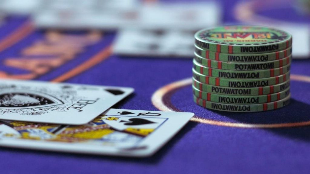 blackjack table