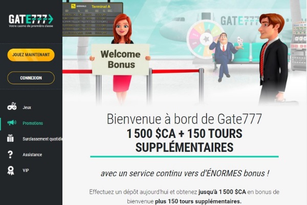 Gate777 Casino bonus 