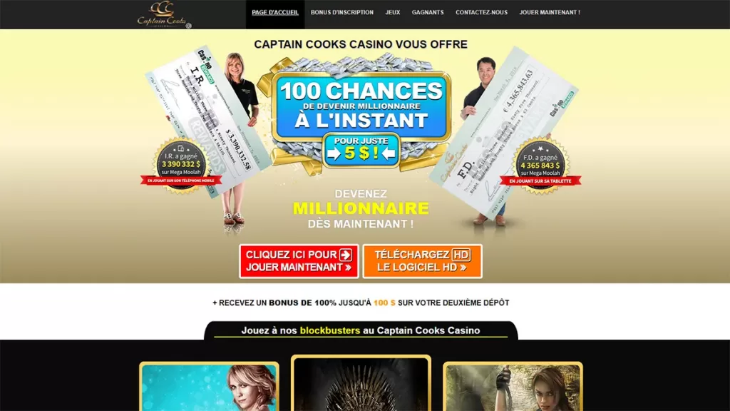 aptain Cooks Casino en ligne