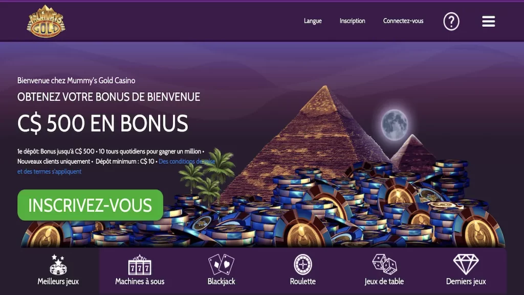 Mummys Gold Casino en ligne