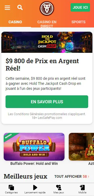 L’application LeoVegas Casino