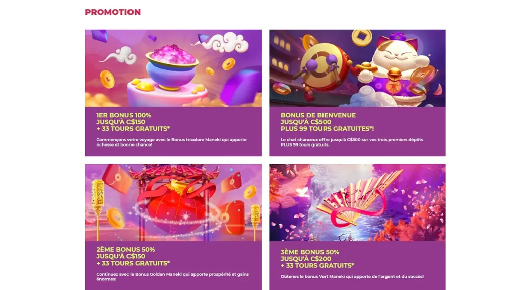 Maneki Casino Promotions