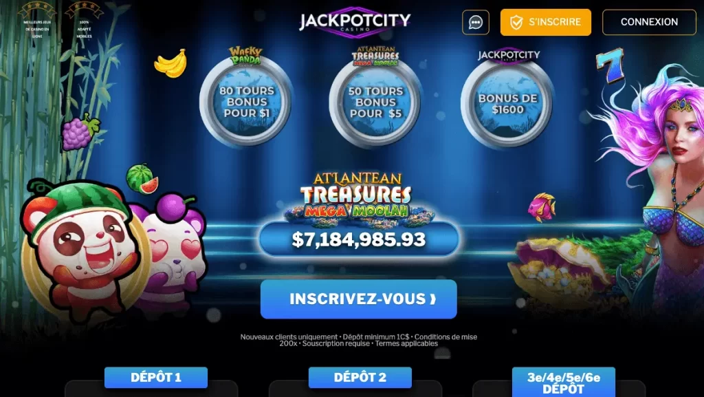 Jackpot City 1 $ Depot