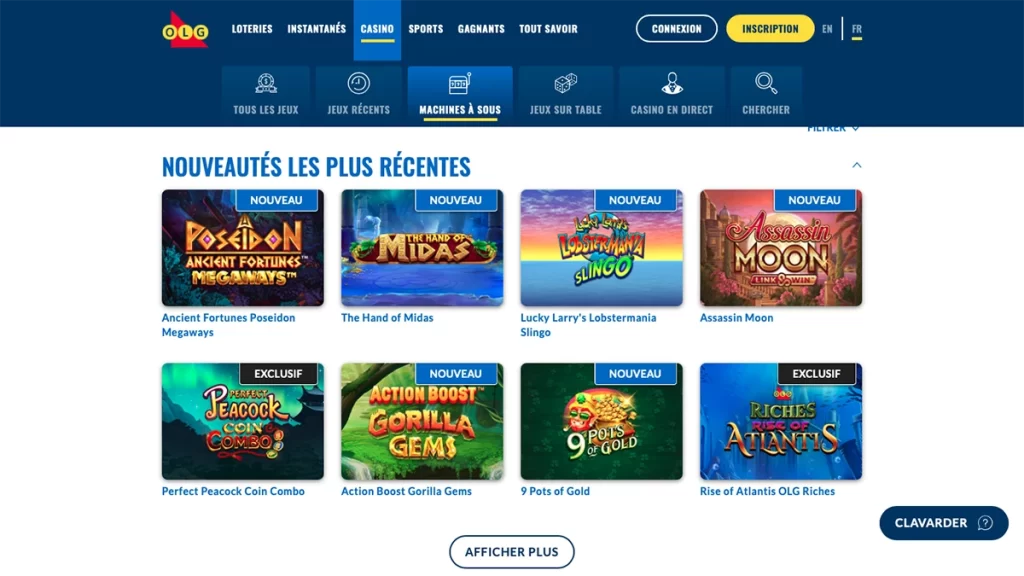 OLG casino slots