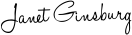 Janet Ginsburg signature 