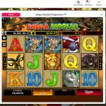 Spin casino Mega Moolah slot game