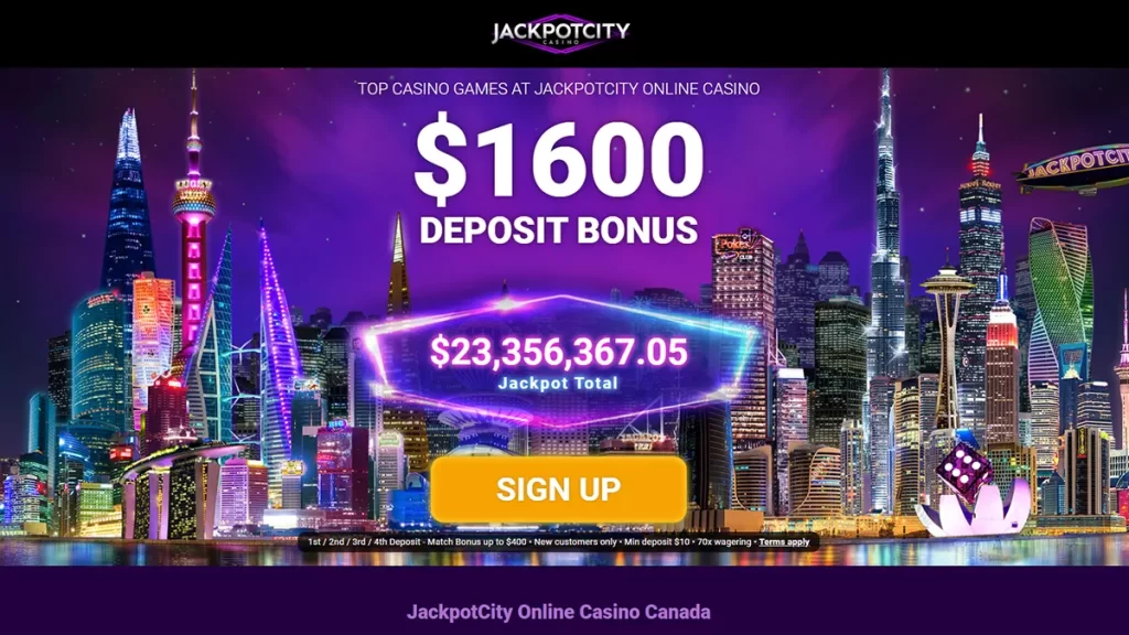 Jackpot City Homepage