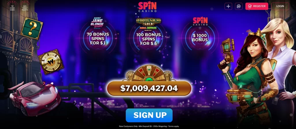 Spin Casino $1 deposit