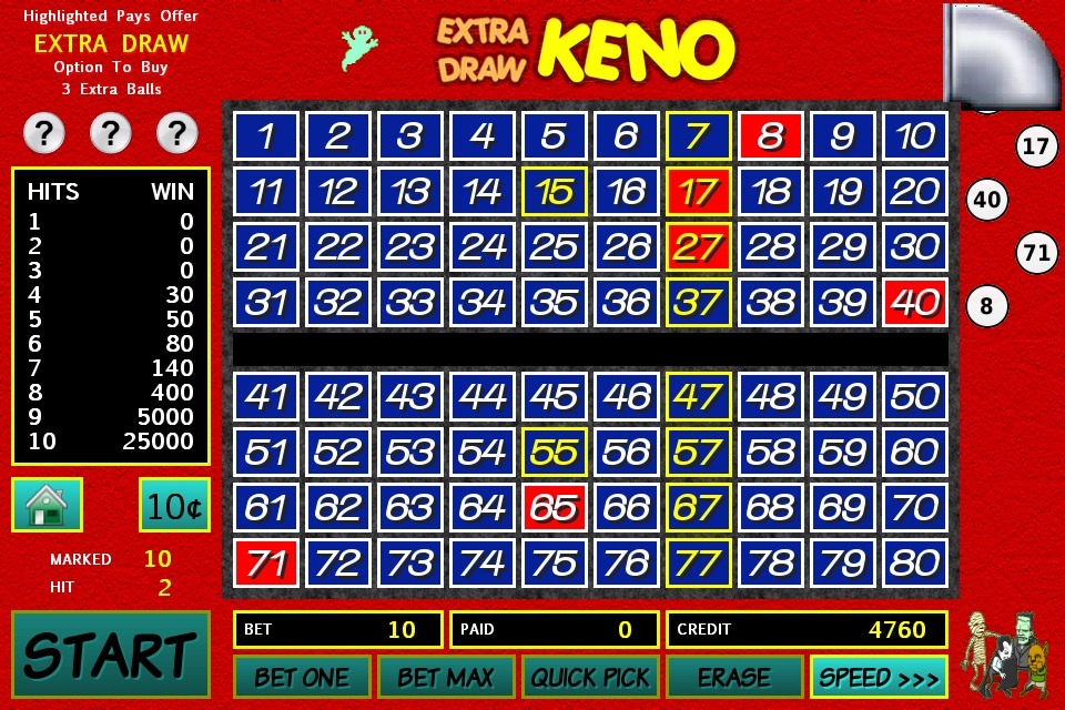 Keno Board