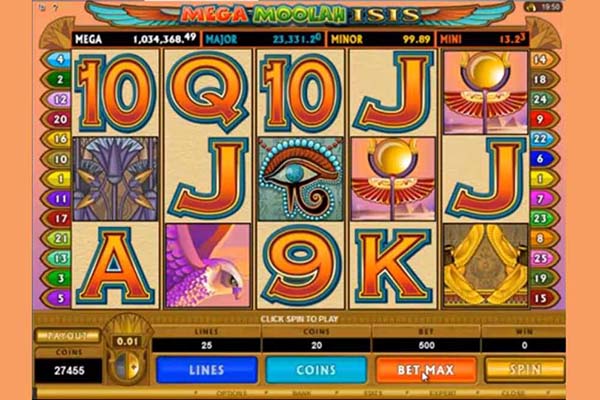 Mega Moolah Isis Slot game