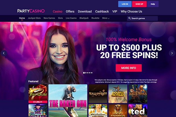 Party Casino Canada Home