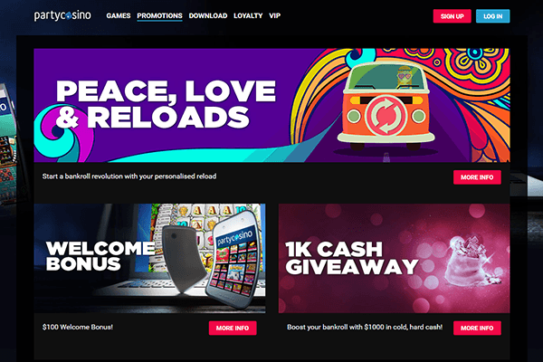 party casino screenshot 2
