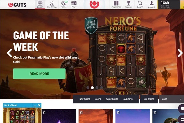 Guts Casino Game of the week