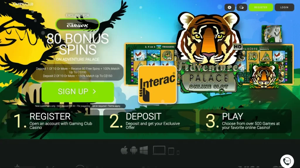 Gaming Club casino 80 Free Spins