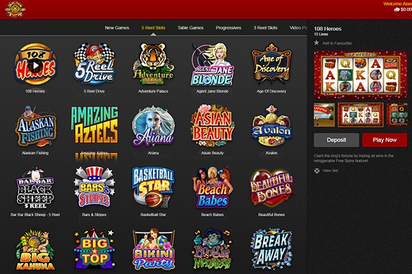 Golden Tiger casino games