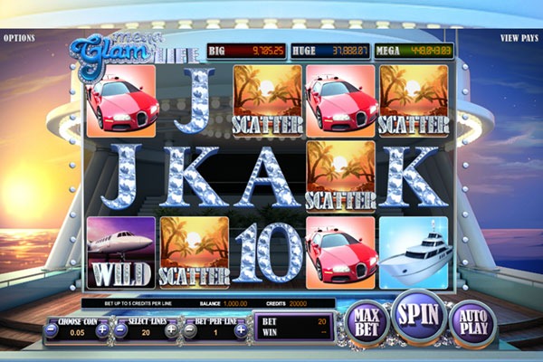 Mega Glam Life 3D slot game