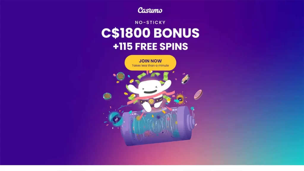 Casumo casino homepage