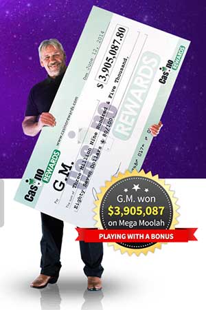 Zodiac Casino Mega Moolah winner