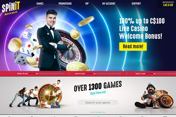 Spinit Live Dealer casino