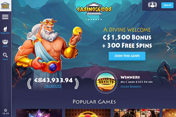бонусы Casino GODS $5