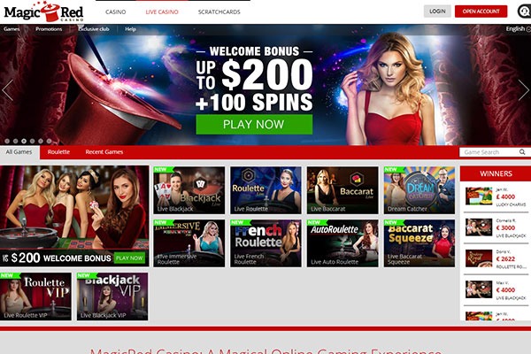 MagicRed live casino