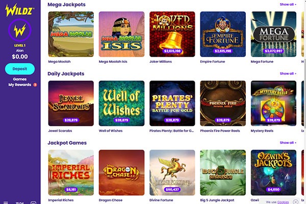 Wildz-Casino-Games Wildz Casino Games