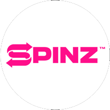 Spinz Casino logo white circle