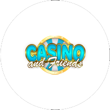 Casino and Friend logo White Circle