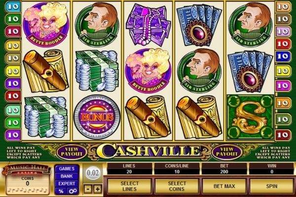 music hall casino cashville slots