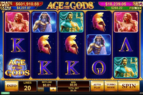 Age of the gods slots playtech