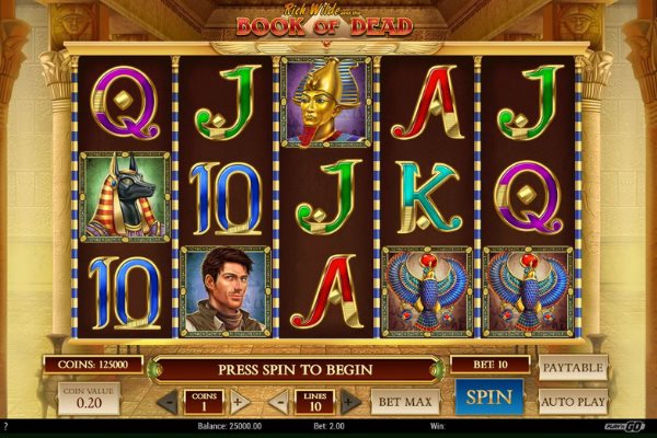 Book of Dead slots by Play N Go Gaming