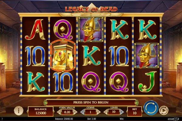 Legacy of Dead slot by Play N Go Gaming