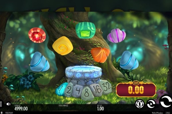 screenshot of thunderkick slot well of wonders