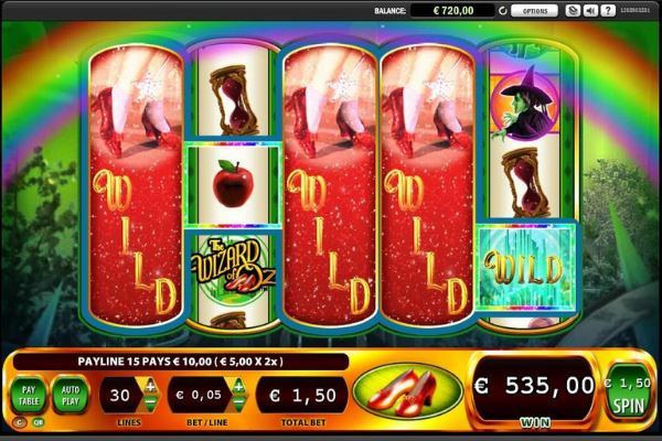 Wizard of Oz slot by Scientific Games
