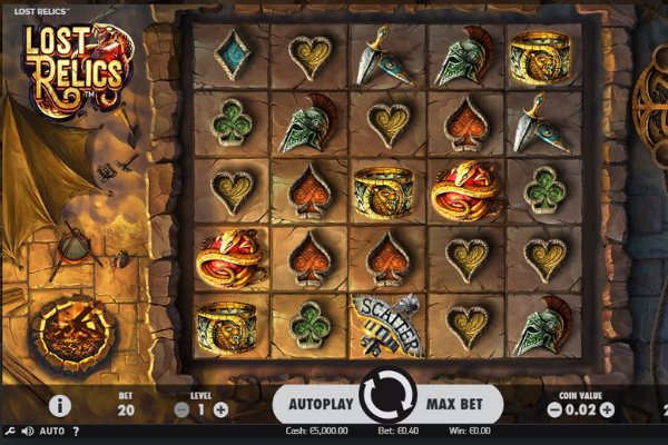 lost relics slot by Netent Gaming