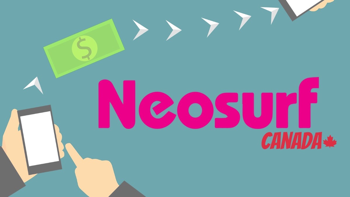 neosurf canada logo on light blue background