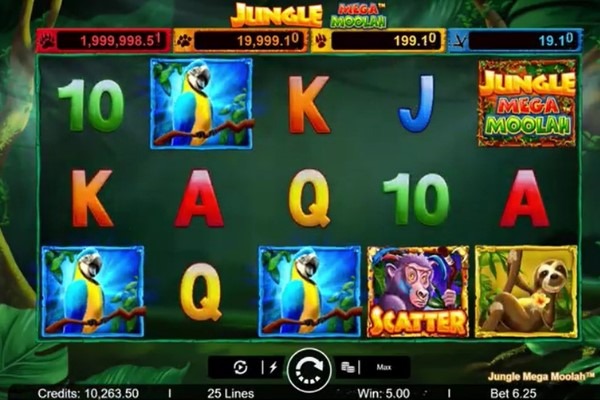 jungle mega moolah slot