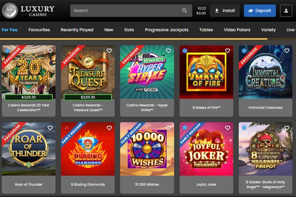 Luxury Casino games