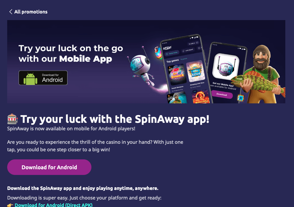 SpinAway Casino App
