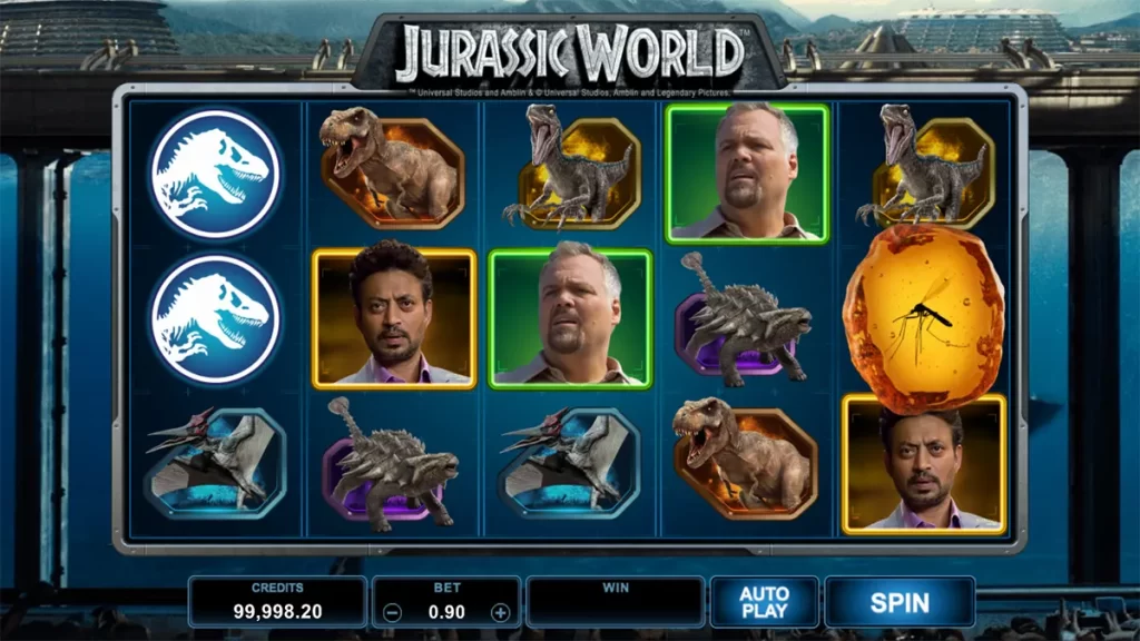 Jurassic World slot screenshot