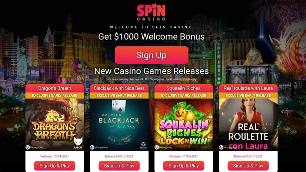 Spin Casino New Games