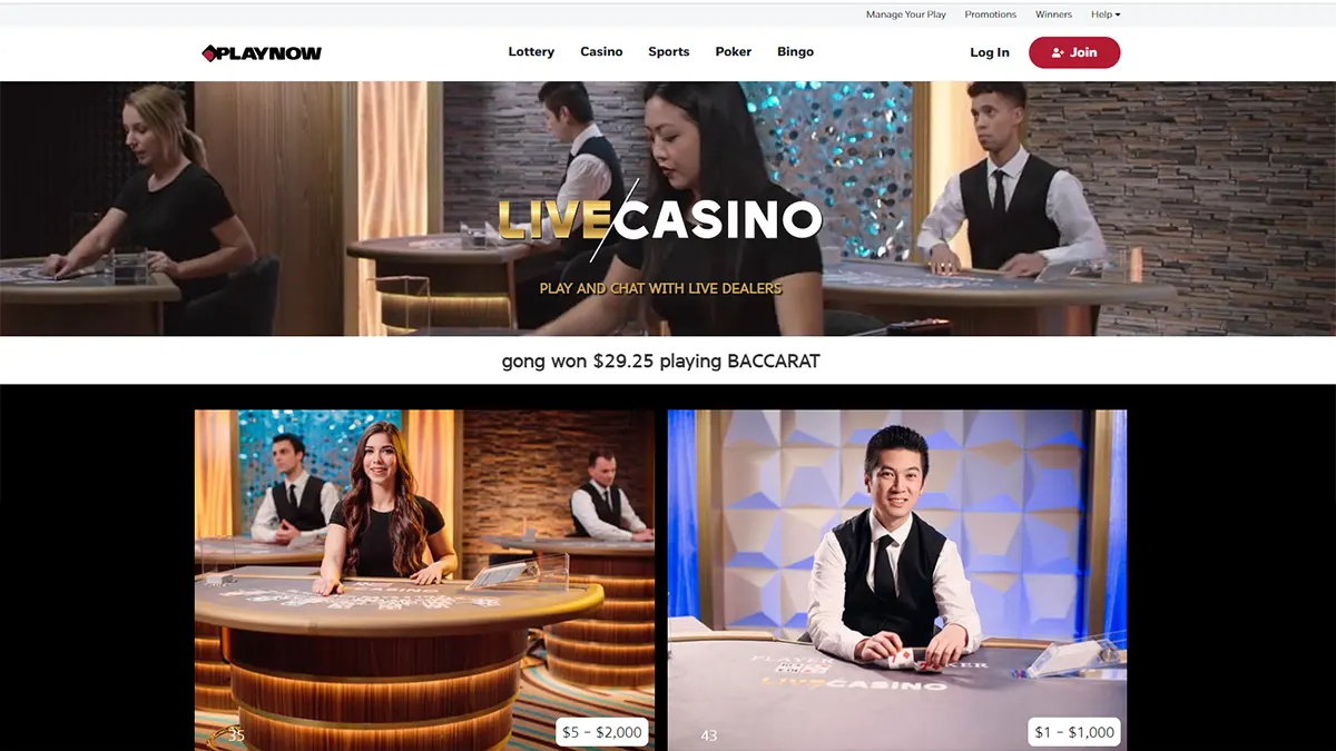 PlayNow Live Casino
