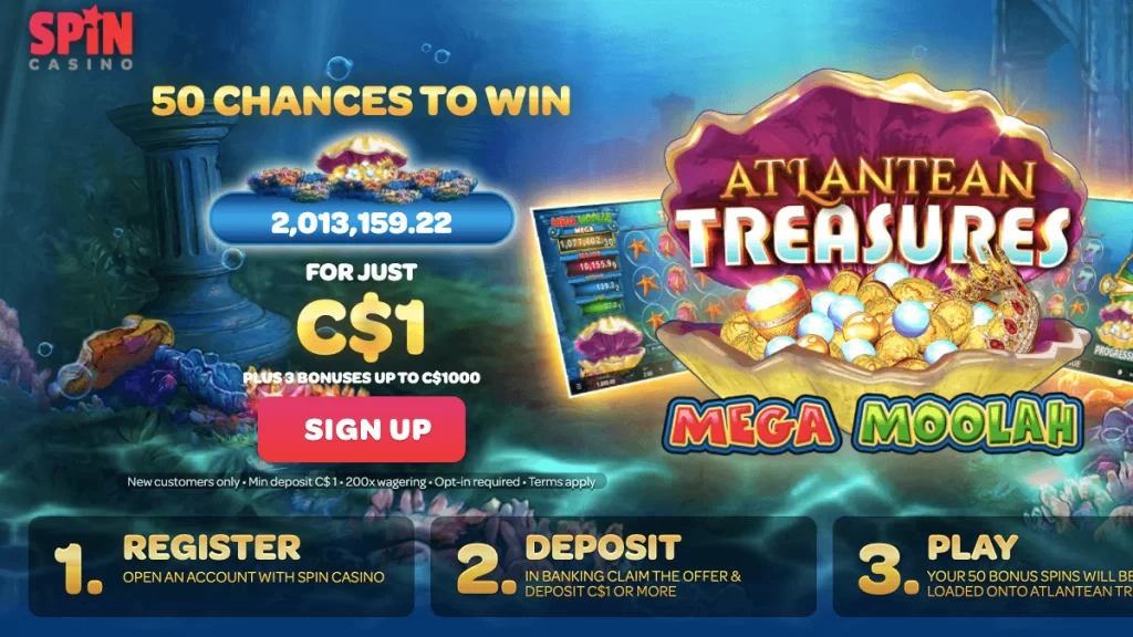 Spin Casino $1 Deposit