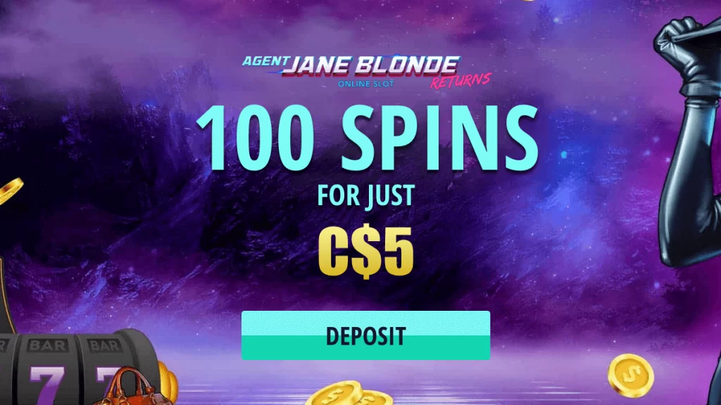 100 free spins for 5 dollars