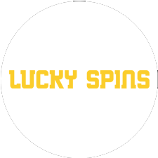 Lucky Spins Logo White Circle