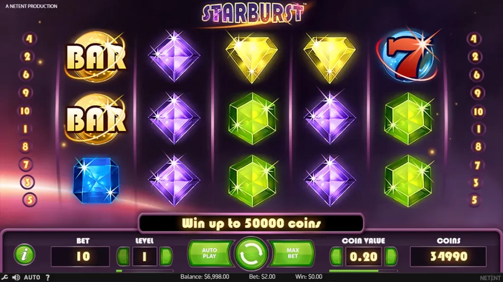 Starburst slot