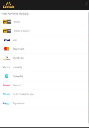 Casimba Payment Options