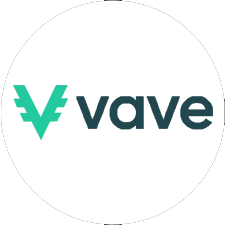 Vave Casino Logo White Circle